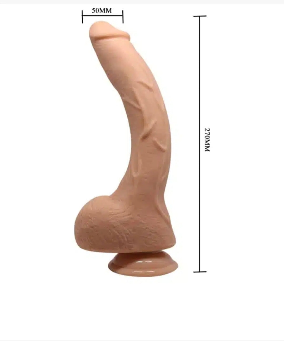 Baile Beautiful Encounter Jack 10.6" / 27cm Vibrating Dildo Flesh